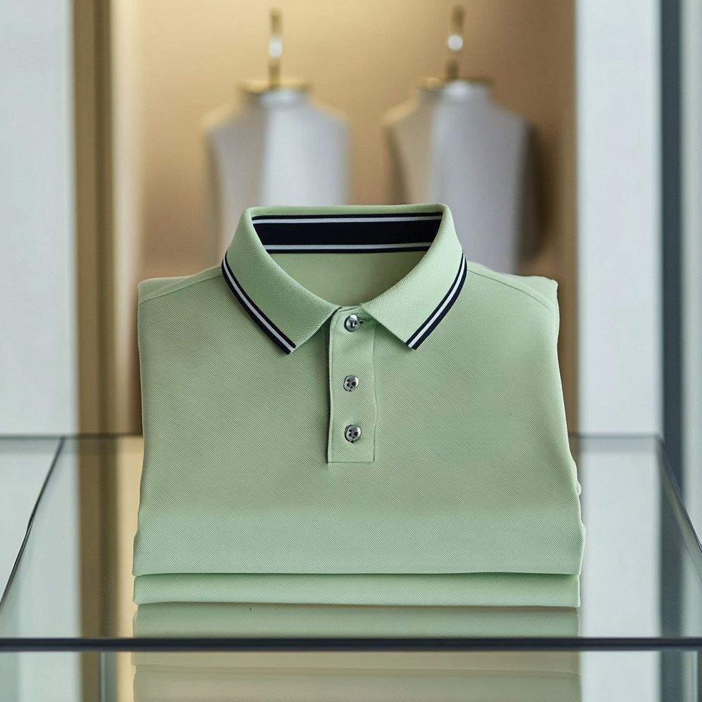 Camisa polo ejecutivo casual bordado Button de manga corta para hombre
