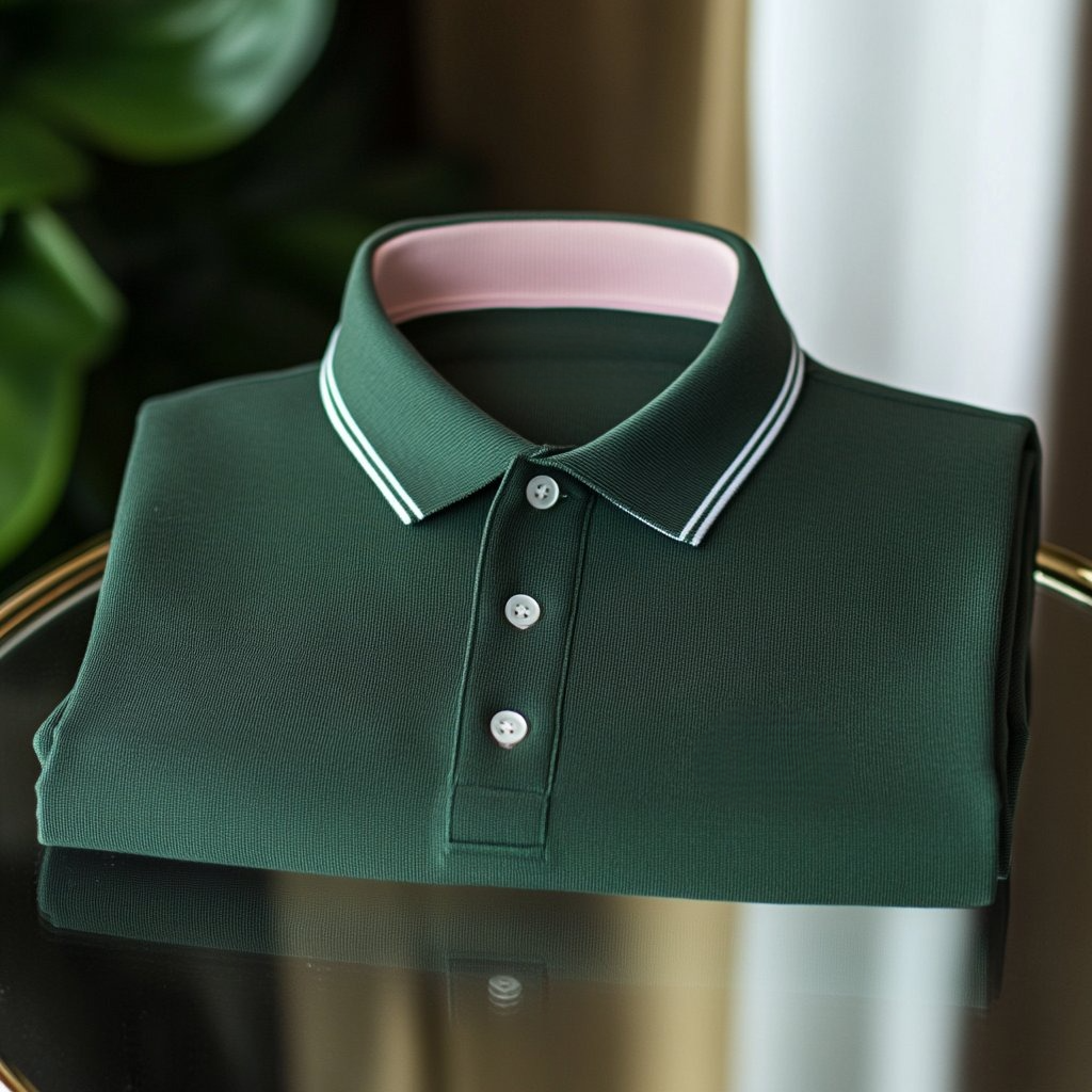 Camisa polo ejecutivo casual bordado Button de manga corta para hombre