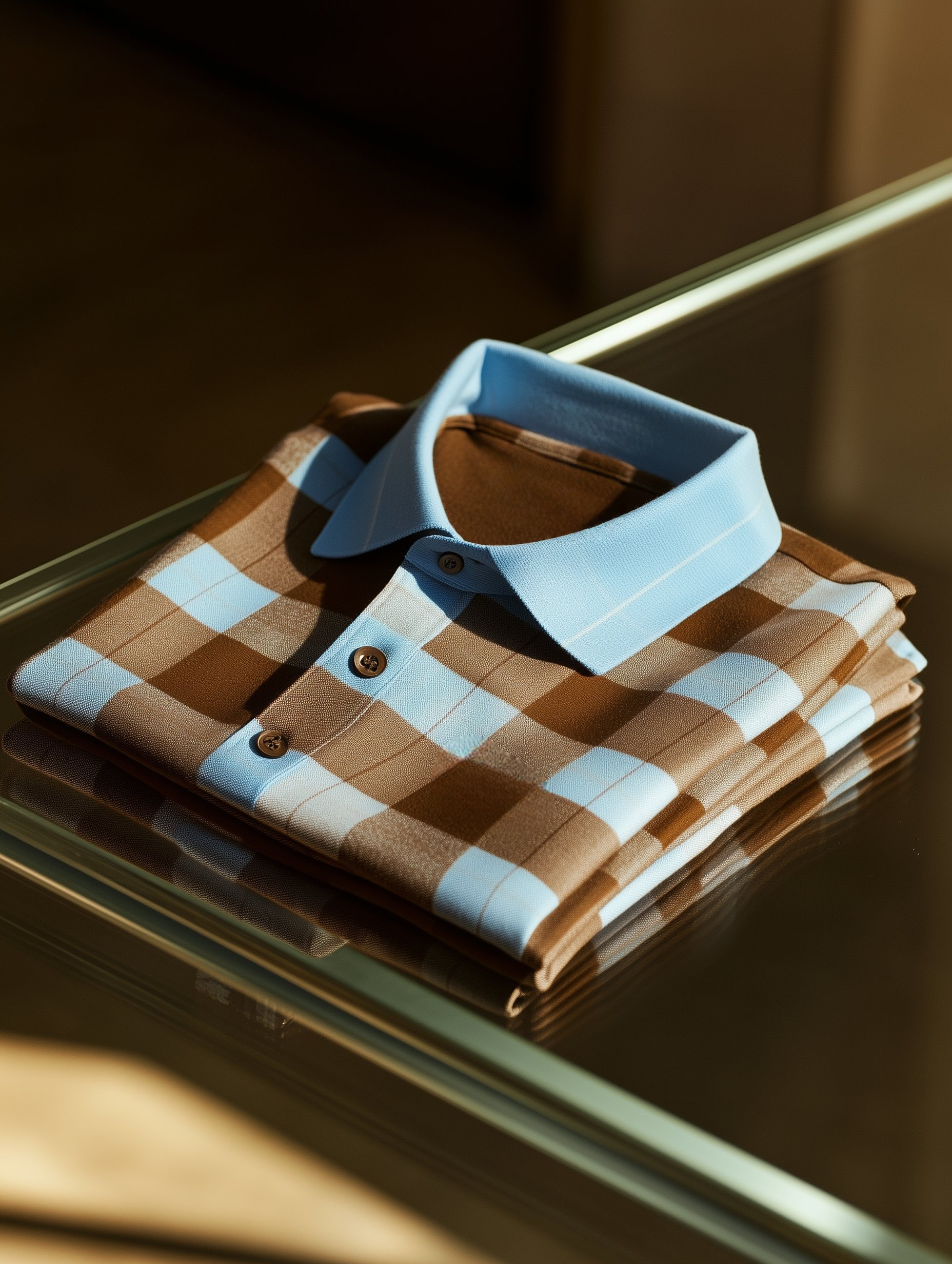Camisa polo clásico ejecutivo Old Money Button de manga corta para hombre