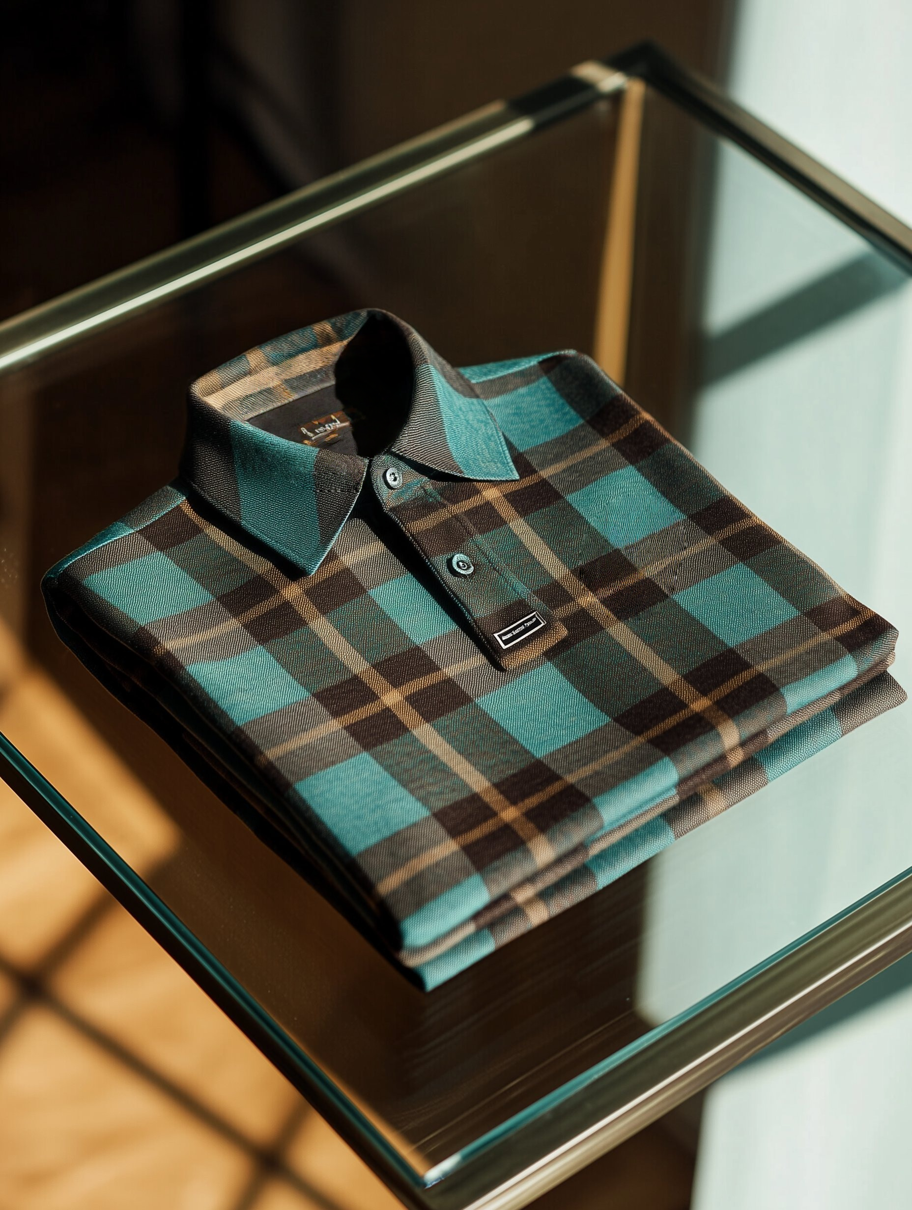 Camisa polo clásico ejecutivo Old Money Button de manga corta para hombre