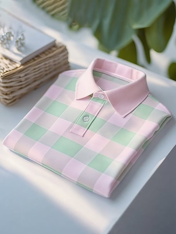 Camisa polo clásico ejecutivo Logo Button de manga corta para hombre