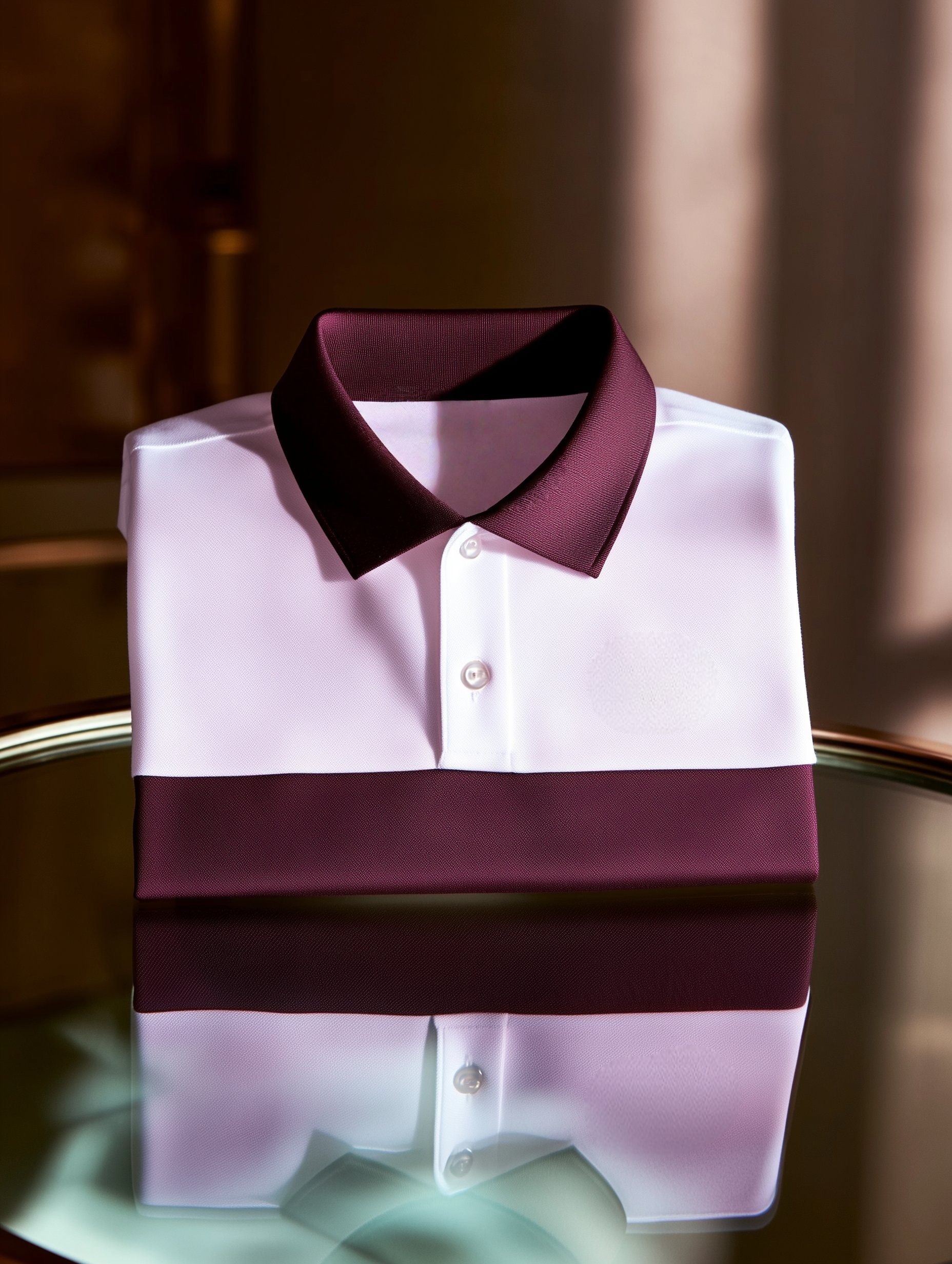 Camisa polo clásico ejecutivo Old Money Button de manga corta para hombre