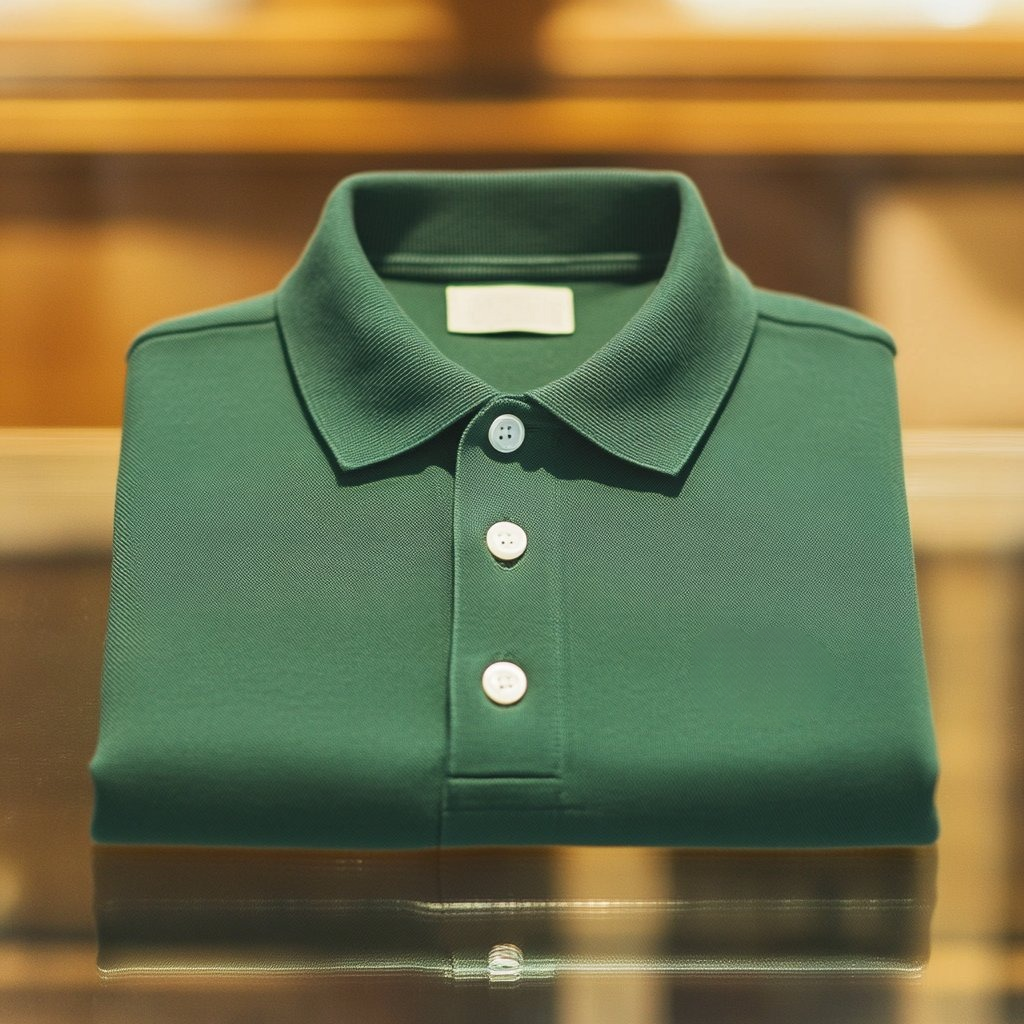 Camisa polo ejecutivo casual bordado Button de manga corta para hombre