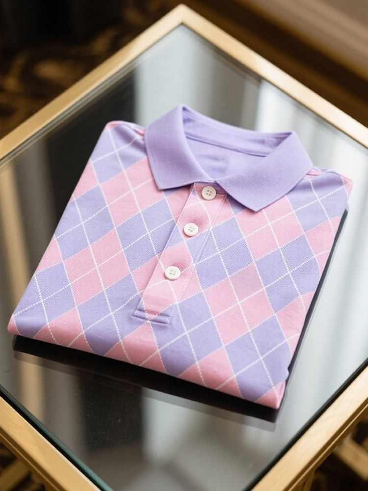 Camisa polo ejecutivo casual Button de manga corta para hombre