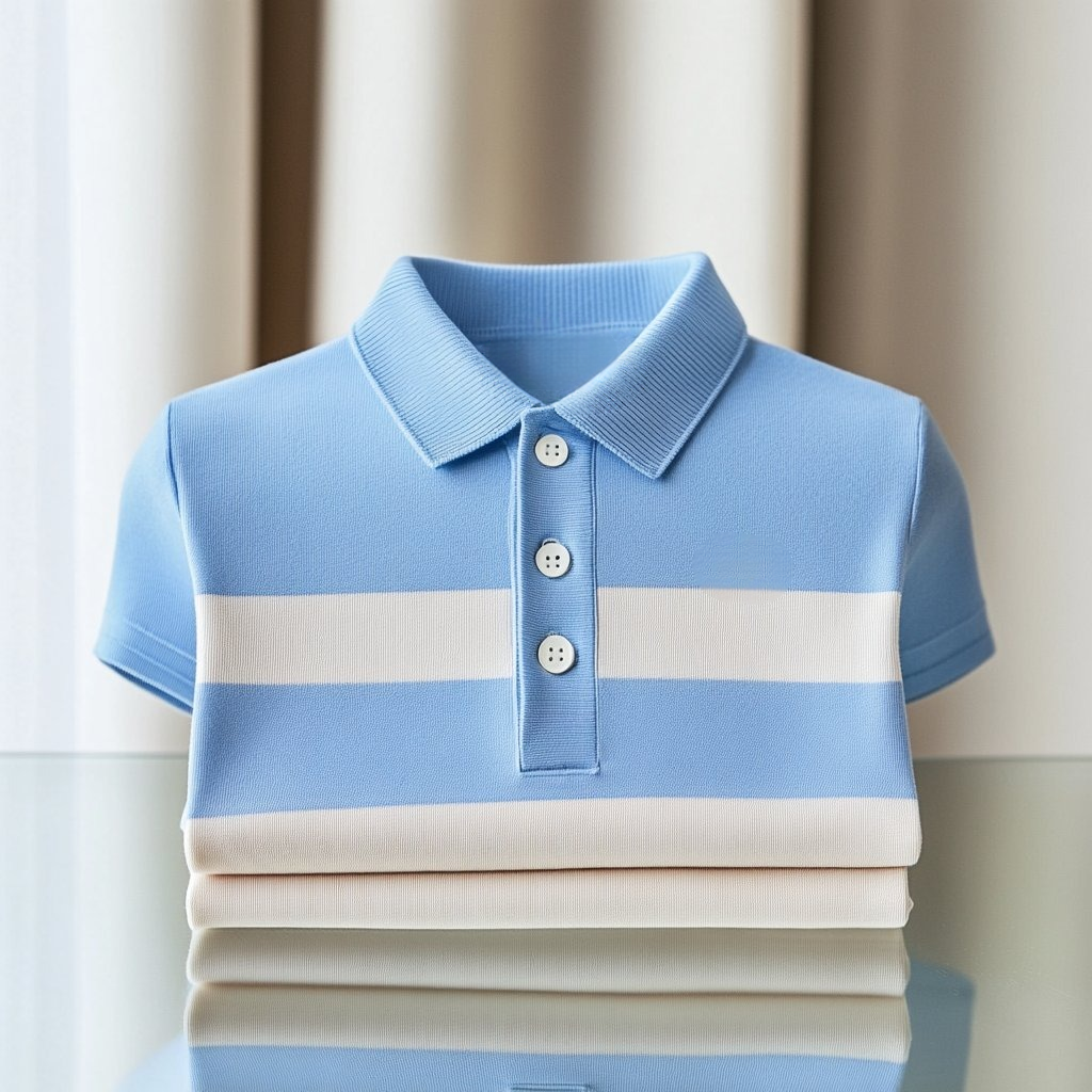 Camisa polo ejecutivo casual bordado Button de manga corta para hombre