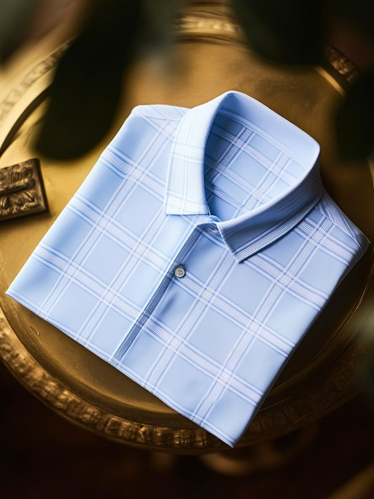 Camisa polo clásico ejecutivo Logo Button de manga corta para hombre