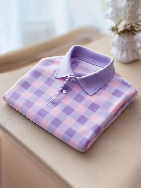 Camisa polo clásico ejecutivo Logo Button de manga corta para hombre