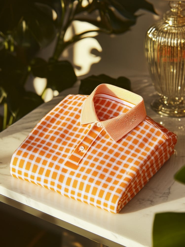 Camisa polo clásico ejecutivo Logo Button de manga corta para hombre