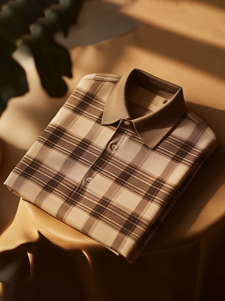 Camisa polo clásico ejecutivo Logo Button de manga corta para hombre