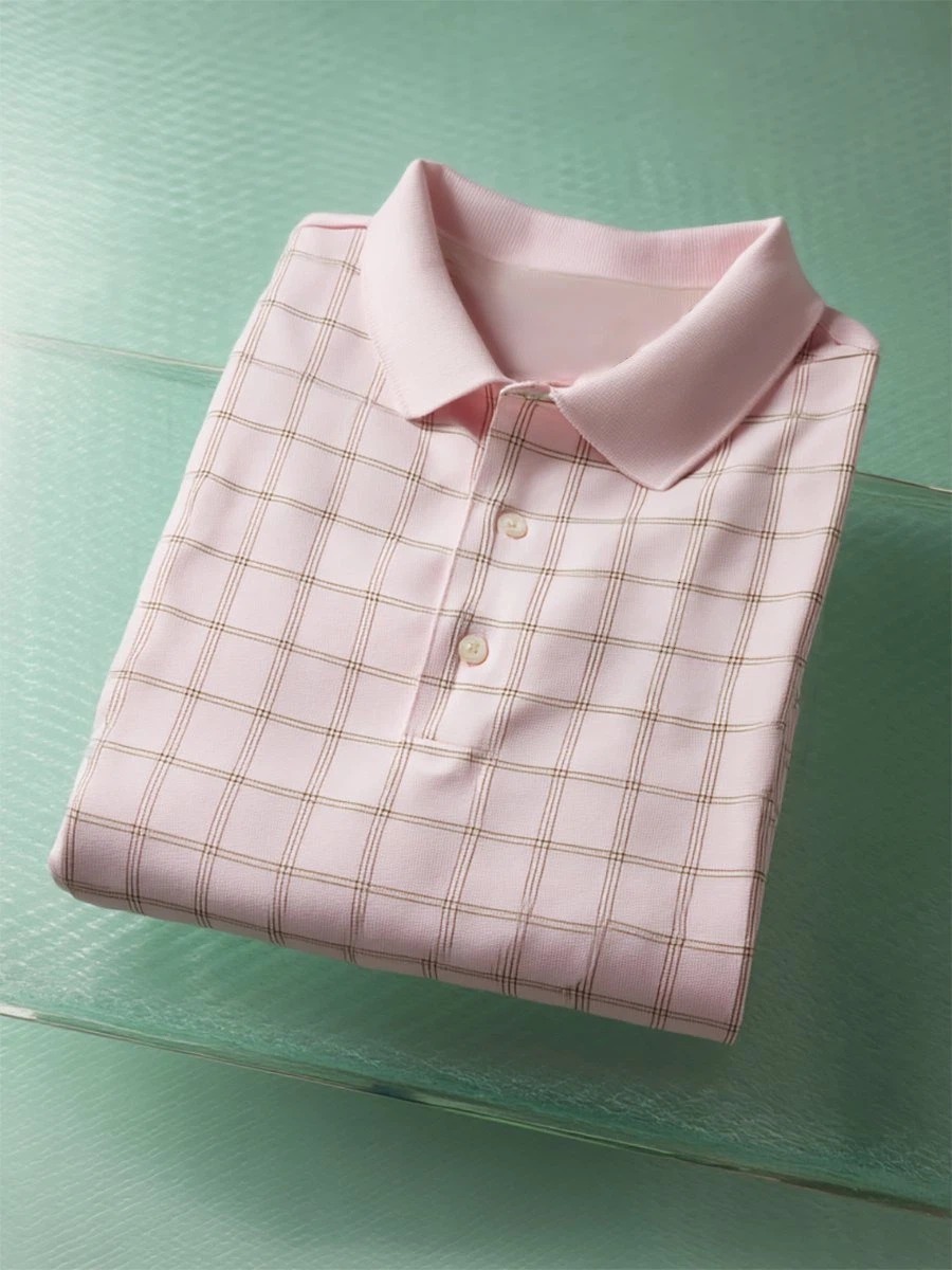 Camisa polo ejecutivo casual Button de manga corta para hombre