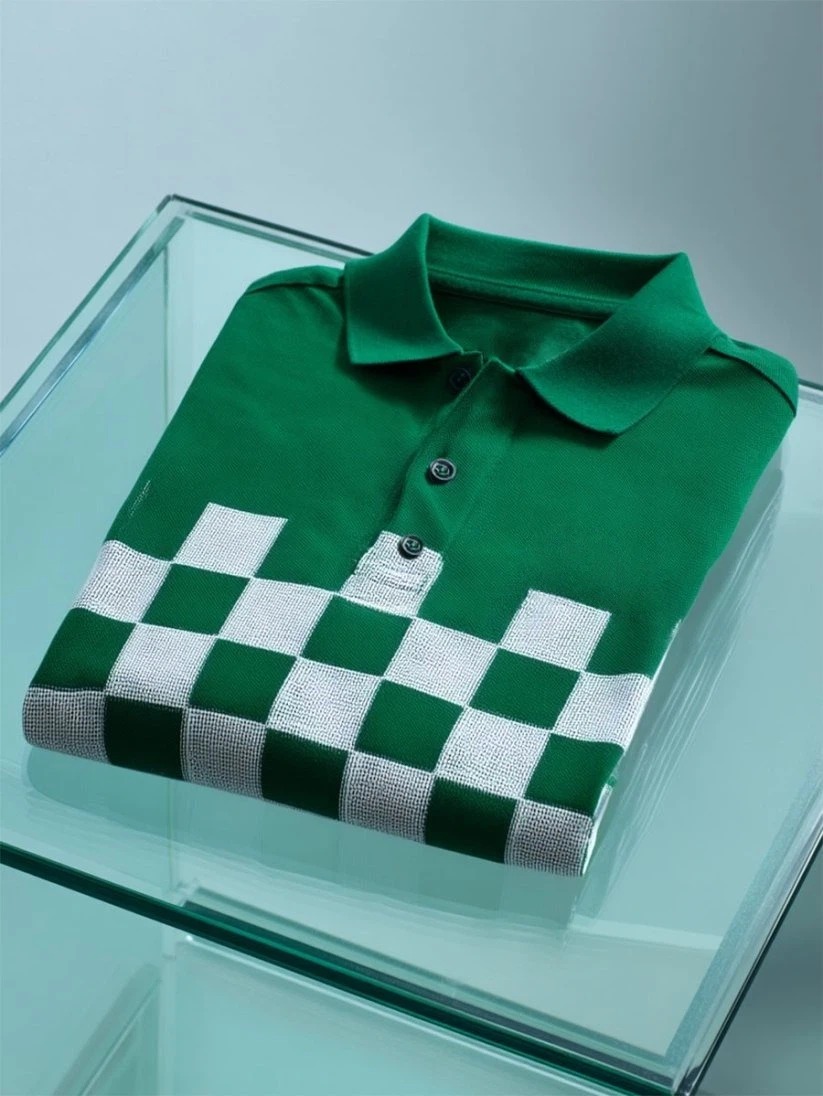 Camisa polo ejecutivo casual Button de manga corta para hombre