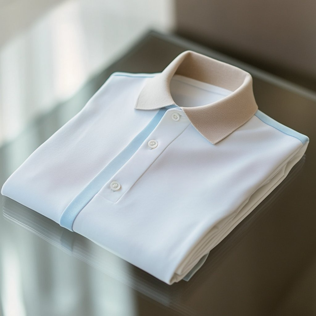 Camisa polo ejecutivo casual bordado Button de manga corta para hombre