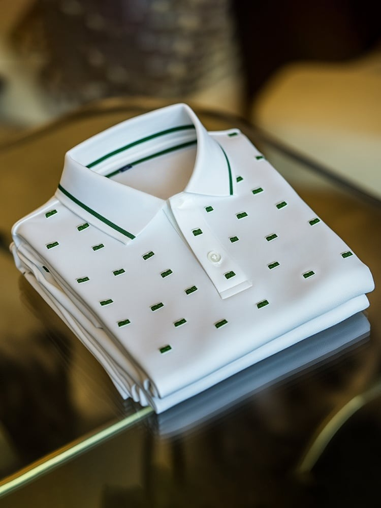 Camisa polo clásico ejecutivo Logo Button de manga corta para hombre
