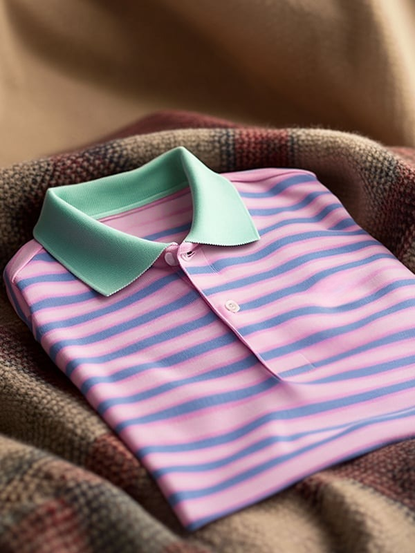 Camisa polo clásico ejecutivo Logo Button de manga corta para hombre