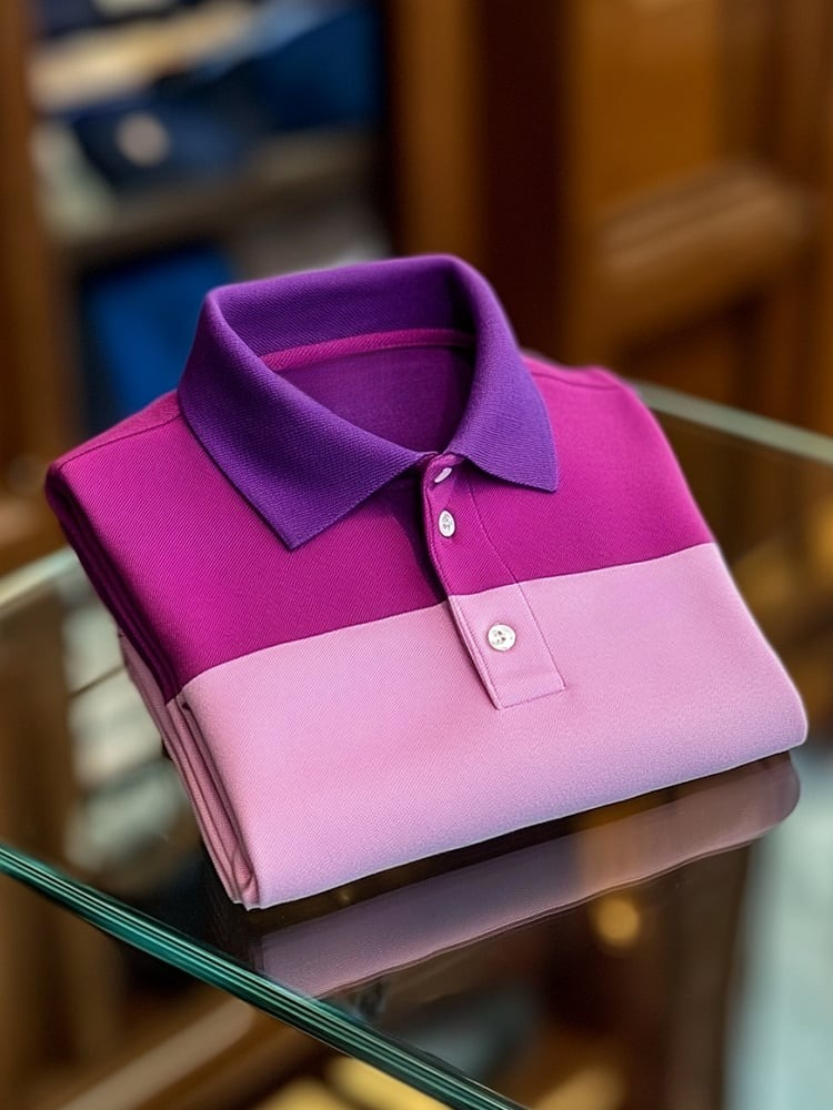 Camisa polo ejecutivo casual Button de manga corta para hombre