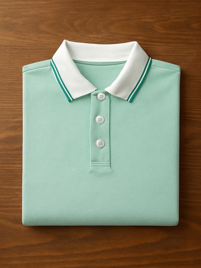 Camisa polo ejecutivo casual estampado para hombre