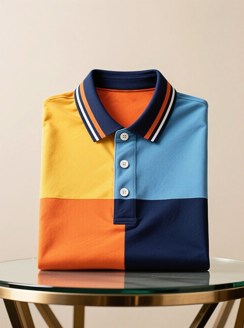 Camisa polo ejecutivo casual Button de manga corta para hombre