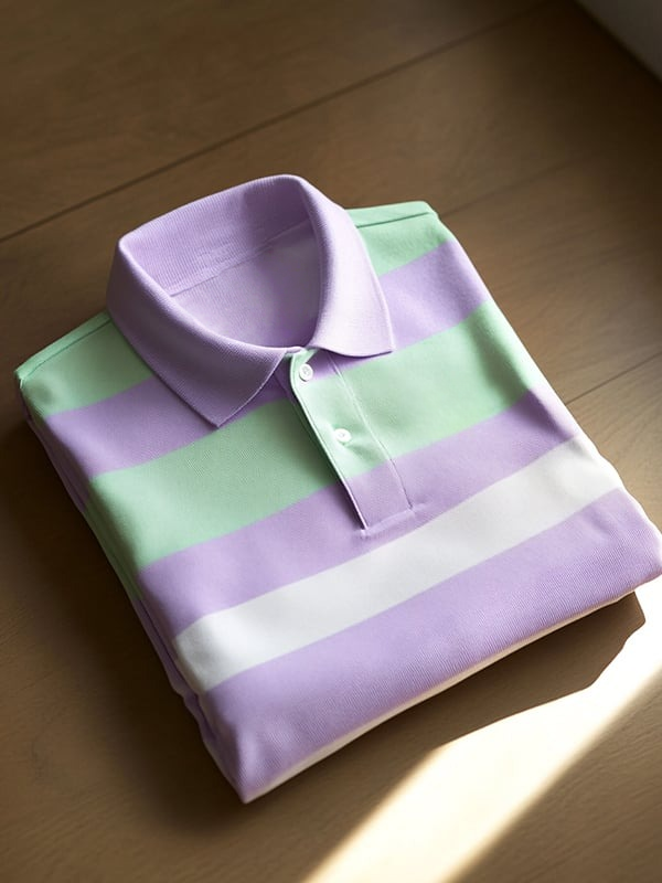 Camisa polo clásico ejecutivo Logo Button de manga corta para hombre
