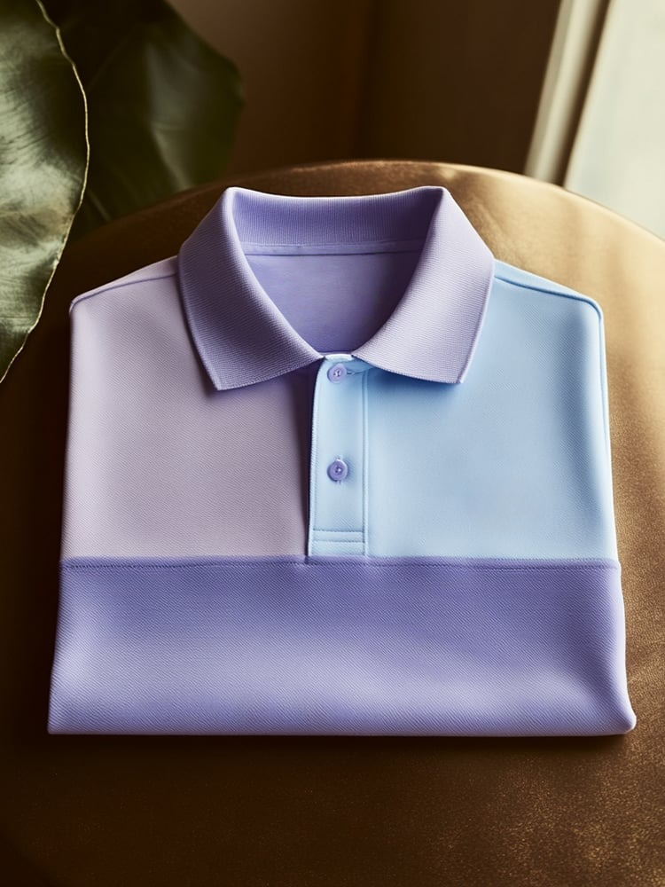 Camisa polo clásico ejecutivo Logo Button de manga corta para hombre