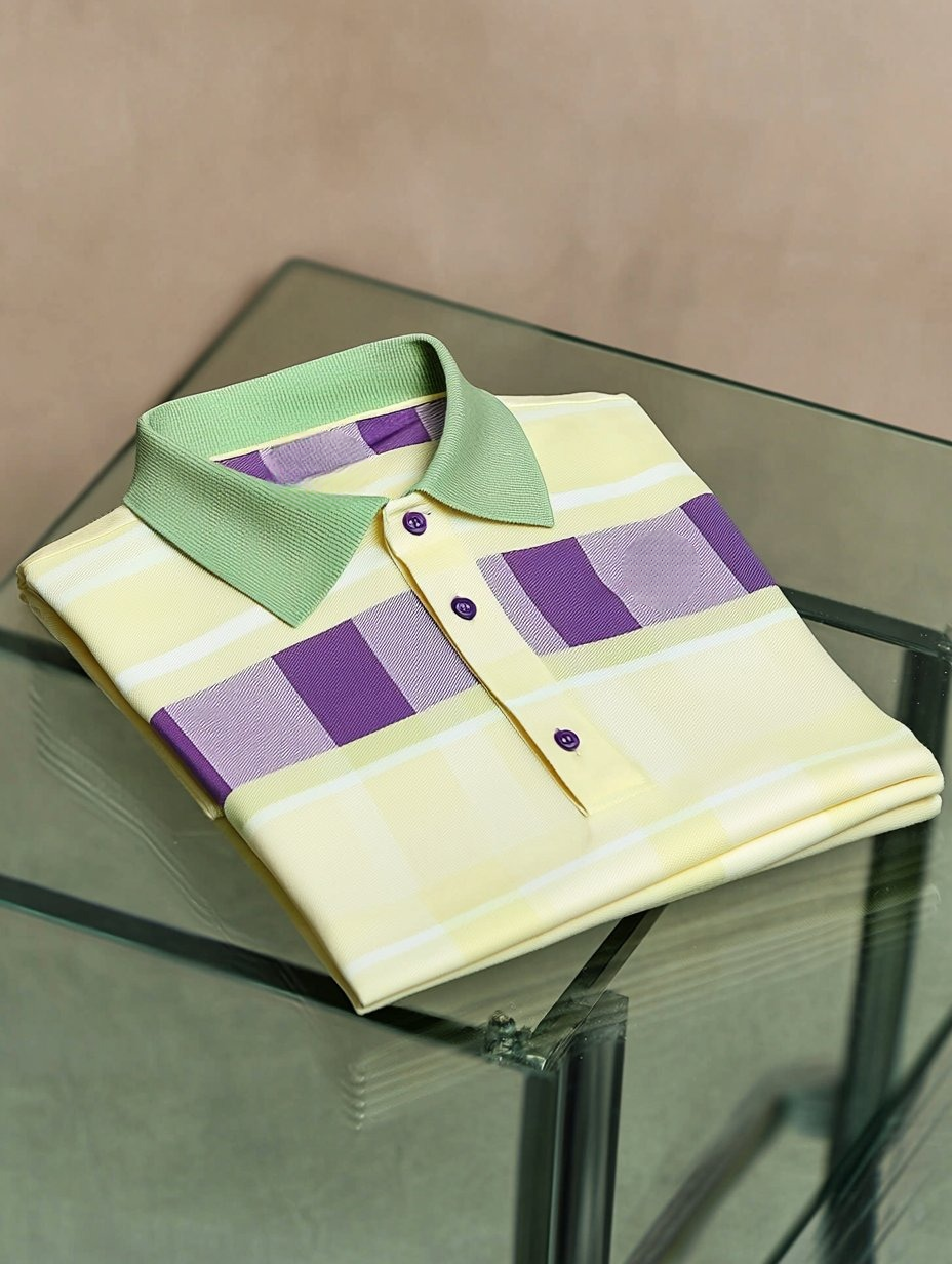 Camisa polo ejecutivo casual bordado Button de manga corta para hombre