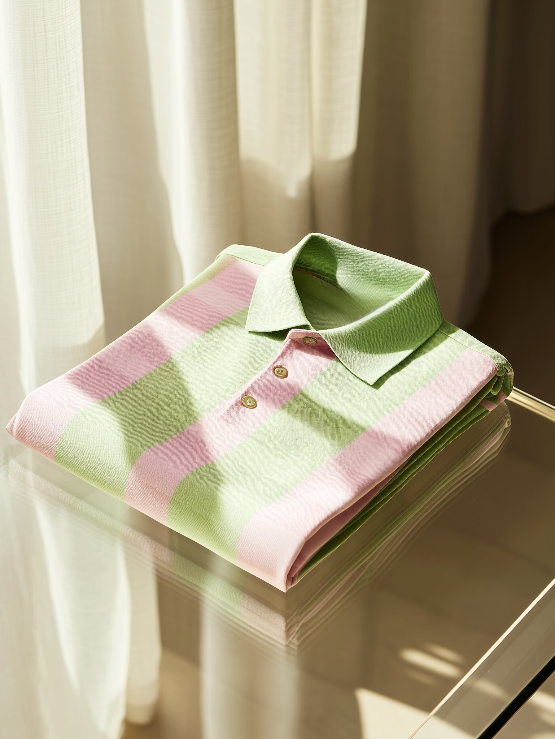 Camisa polo clásico ejecutivo Old Money Button de manga corta para hombre