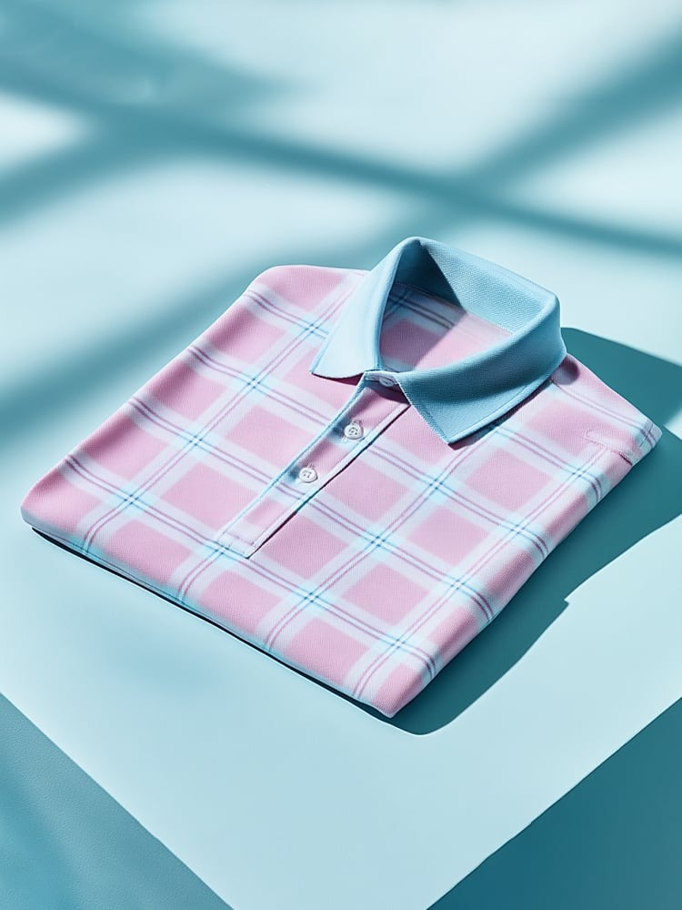 Camisa polo clásico ejecutivo Logo Button de manga corta para hombre