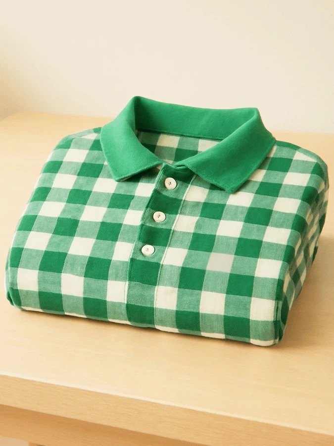 Camisa polo ejecutivo casual estampado de manga corta para hombre