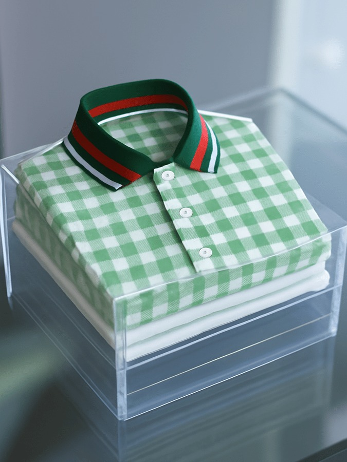 Camisa polo ejecutivo casual estampado de manga corta para hombre