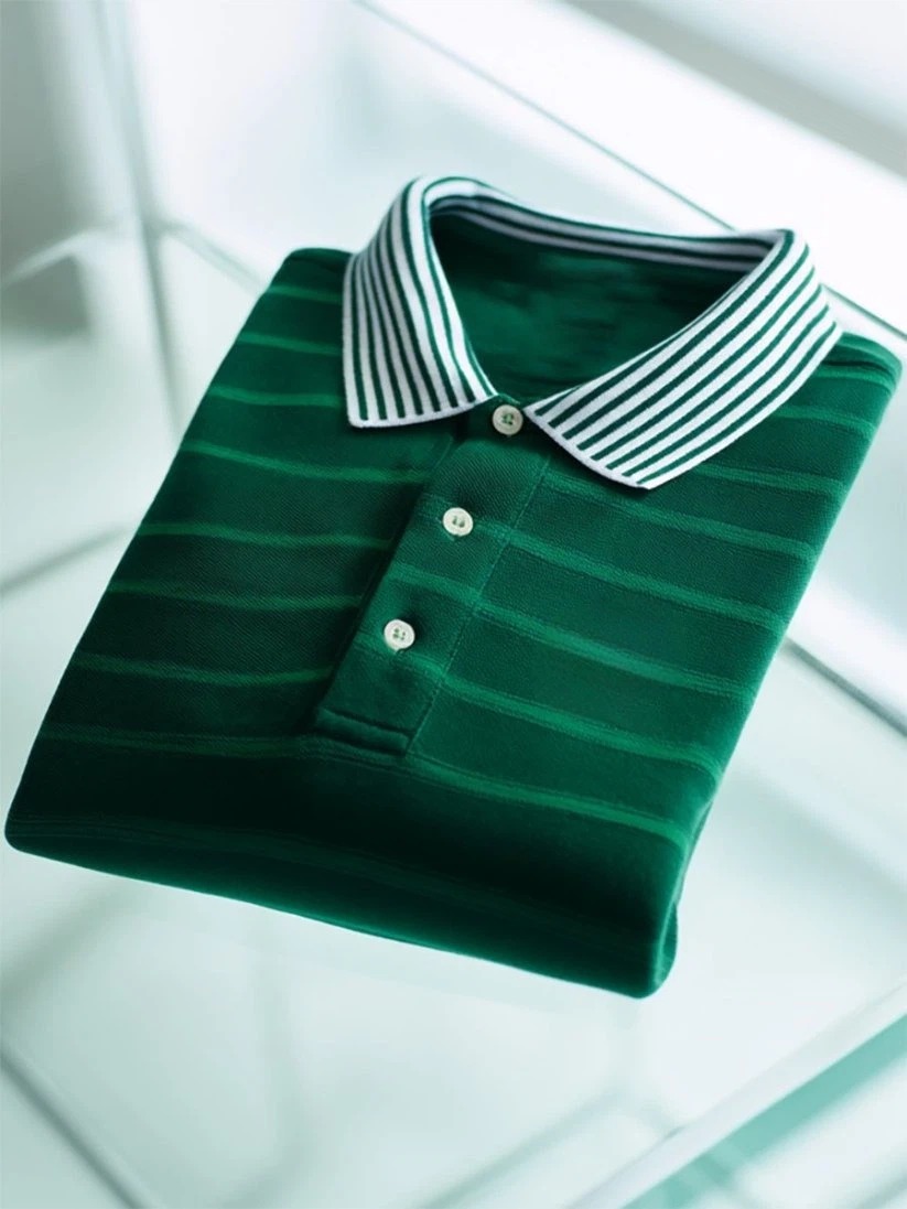 Camisa polo ejecutivo casual Button de manga corta para hombre