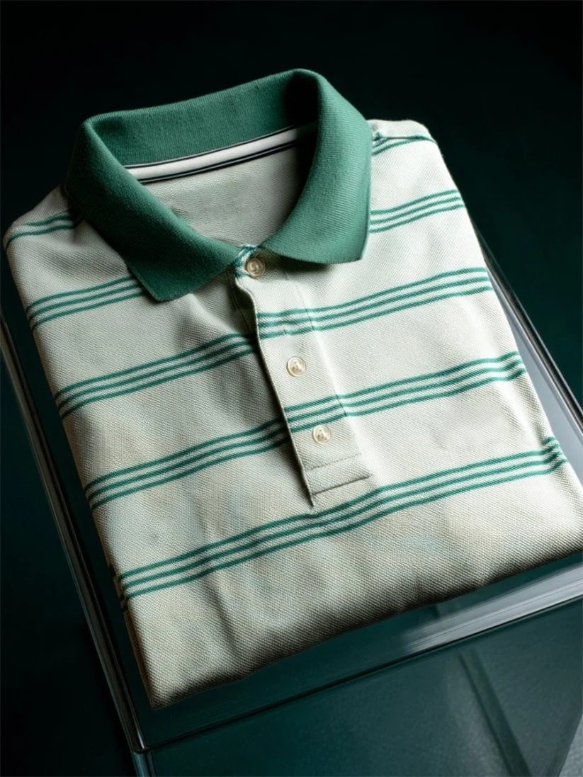 Camisa polo ejecutivo casual Button de manga corta para hombre