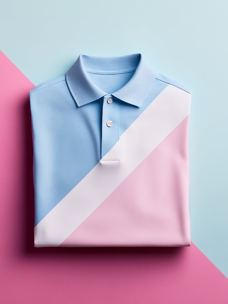 Camisa polo clásico ejecutivo Logo Button de manga corta para hombre