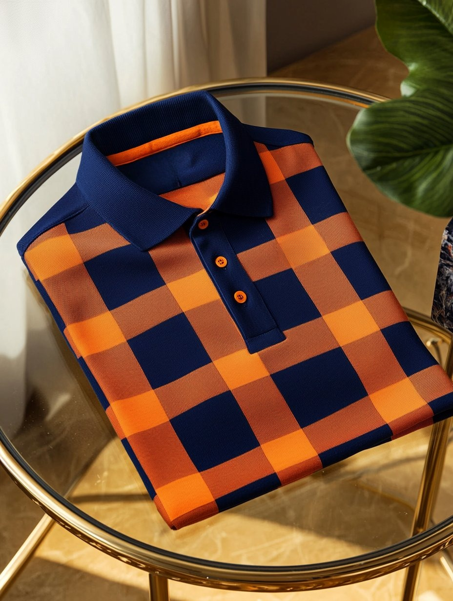 Camisa polo ejecutivo casual bordado Button de manga corta para hombre