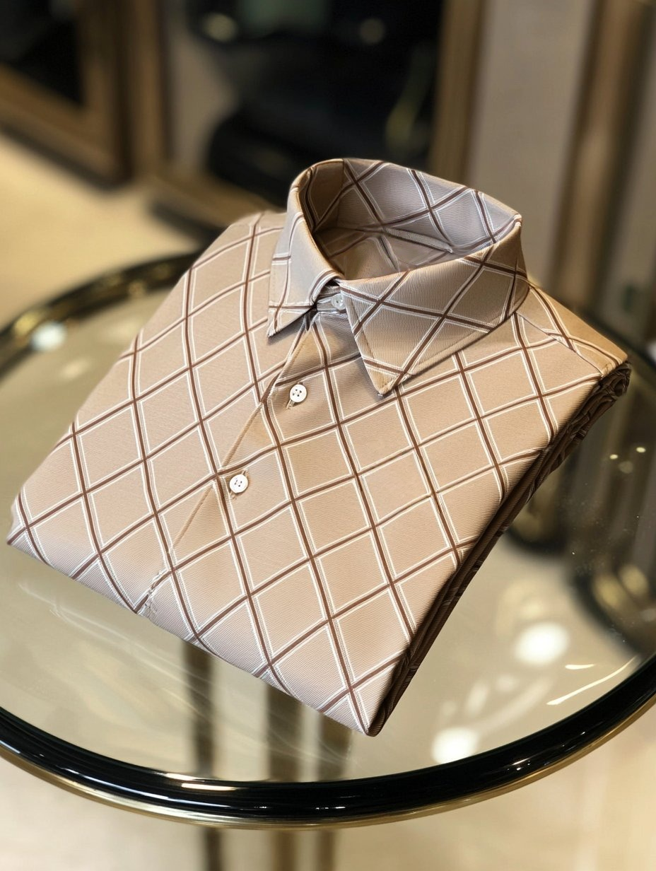 Camisa polo ejecutivo casual bordado Button de manga corta para hombre