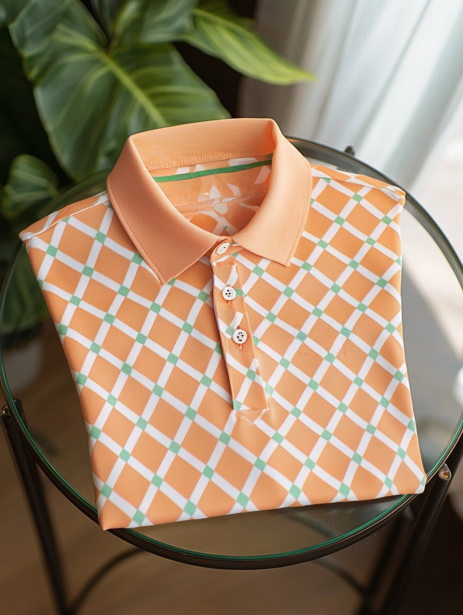 Camisa polo ejecutivo casual bordado Button de manga corta para hombre