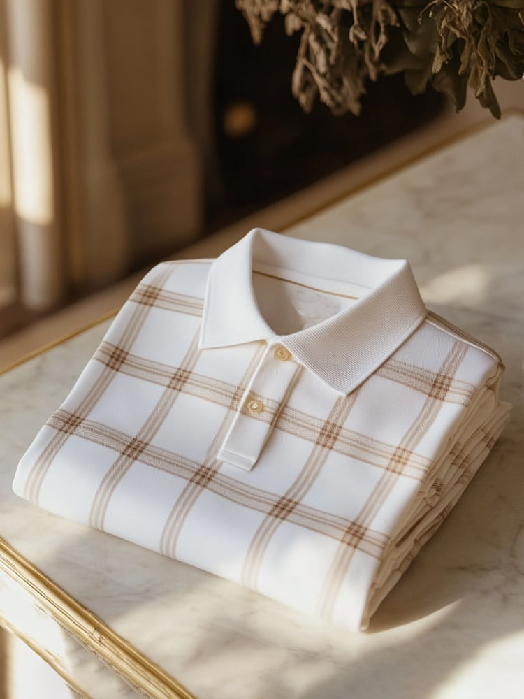 Camisa polo clásico ejecutivo Logo Button de manga corta para hombre