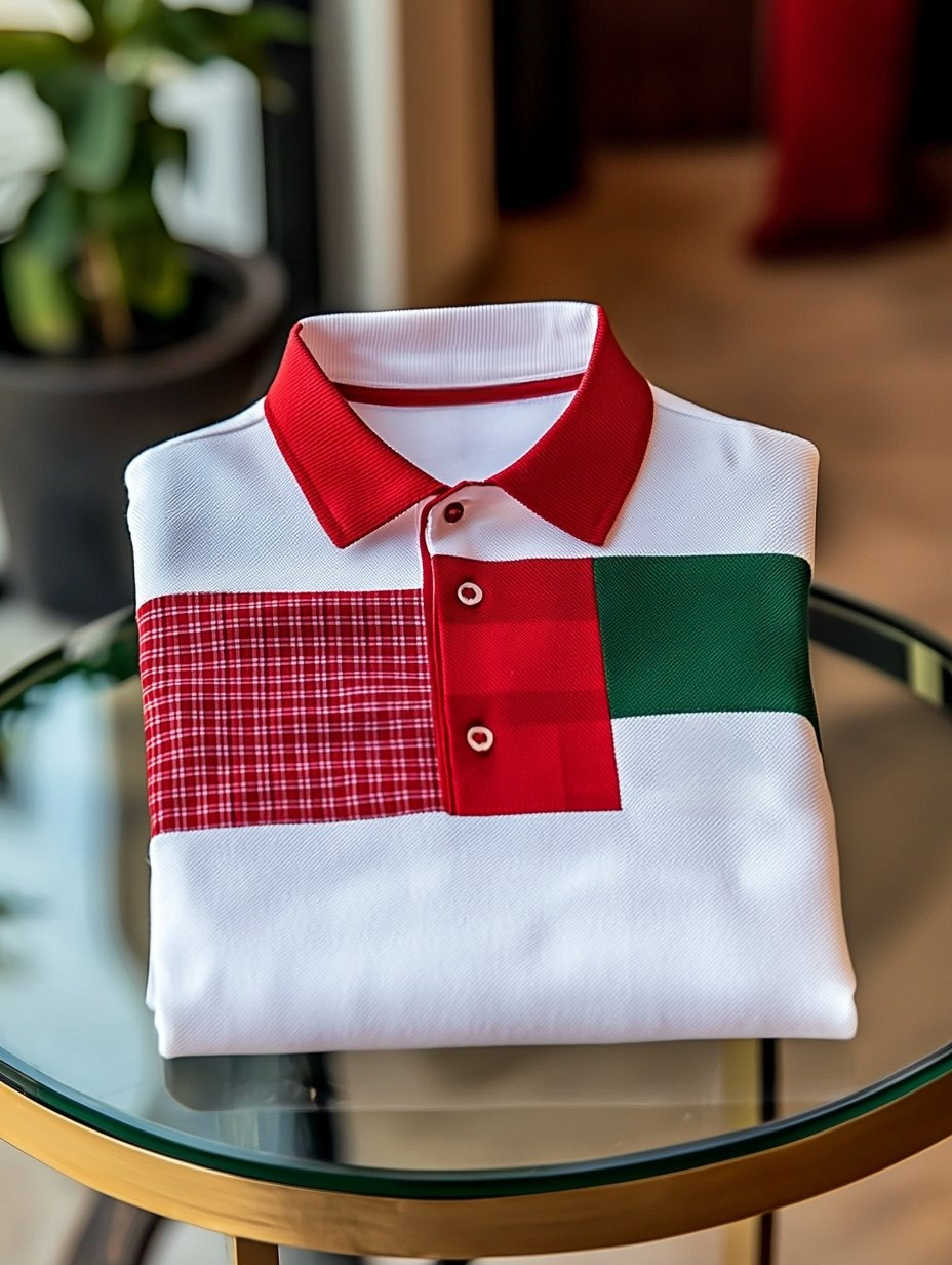 Camisa polo ejecutivo casual Button de manga corta para hombre