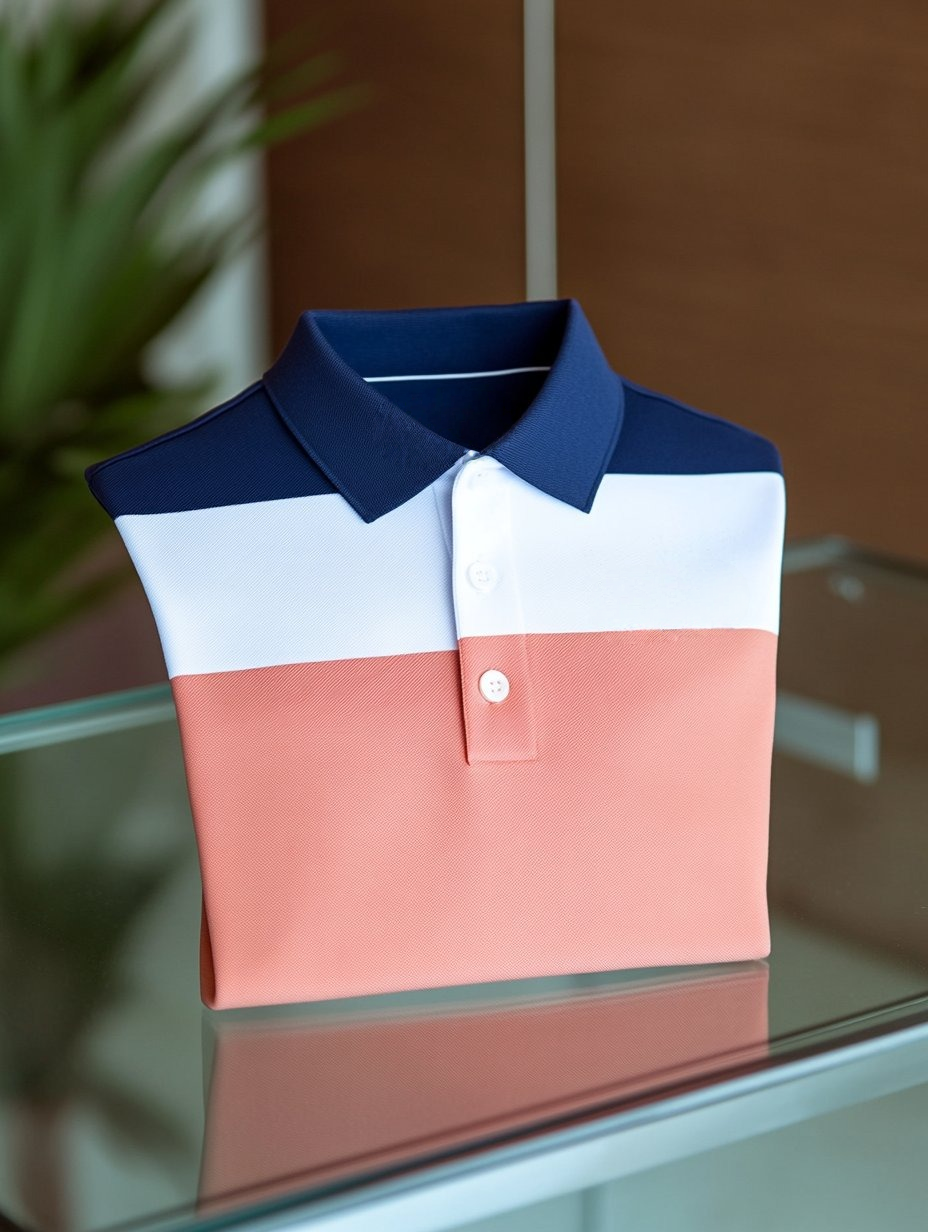 Camisa polo ejecutivo casual Button de manga corta para hombre