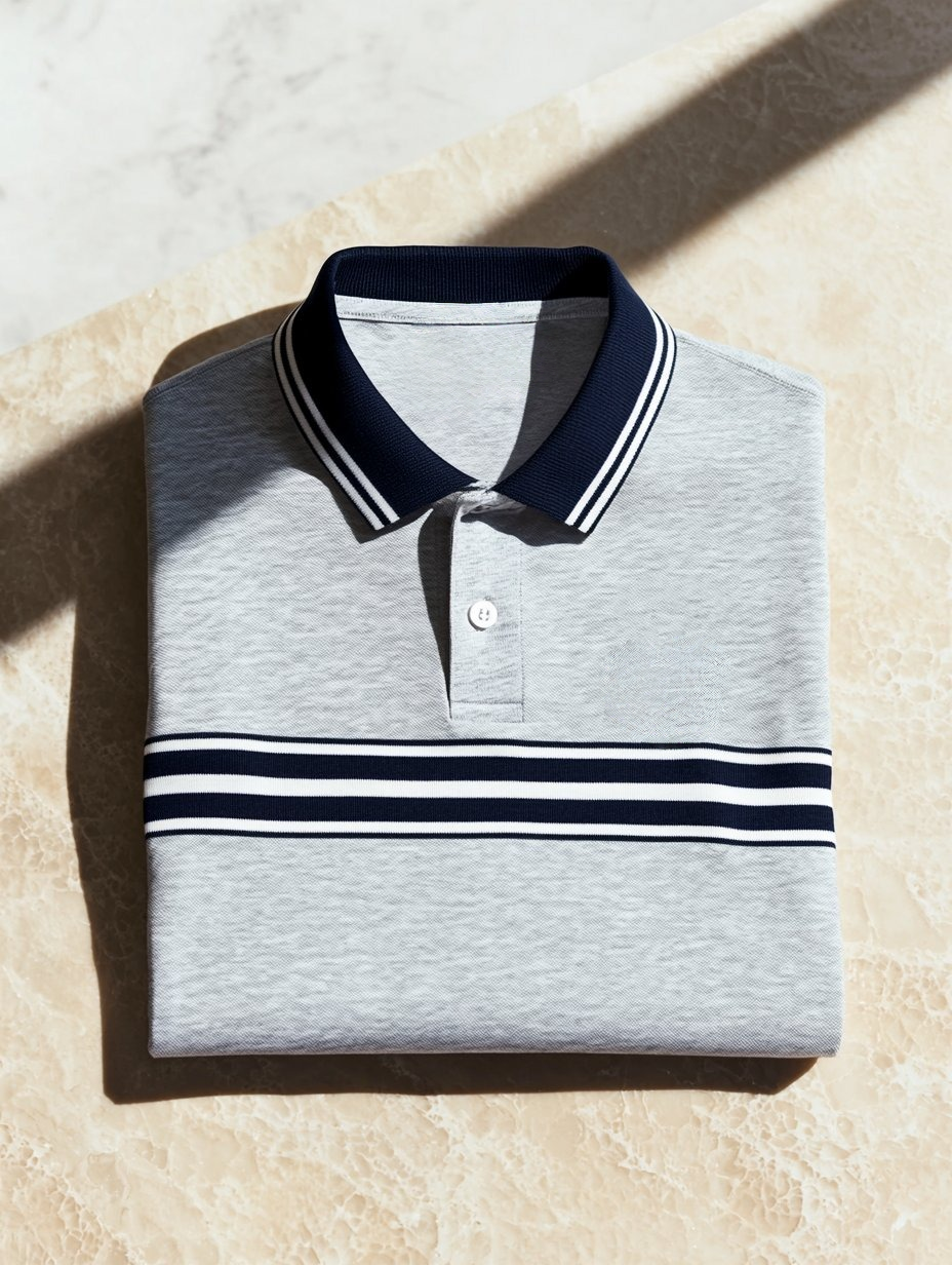 Camisa polo ejecutivo casual Button de manga corta para hombre