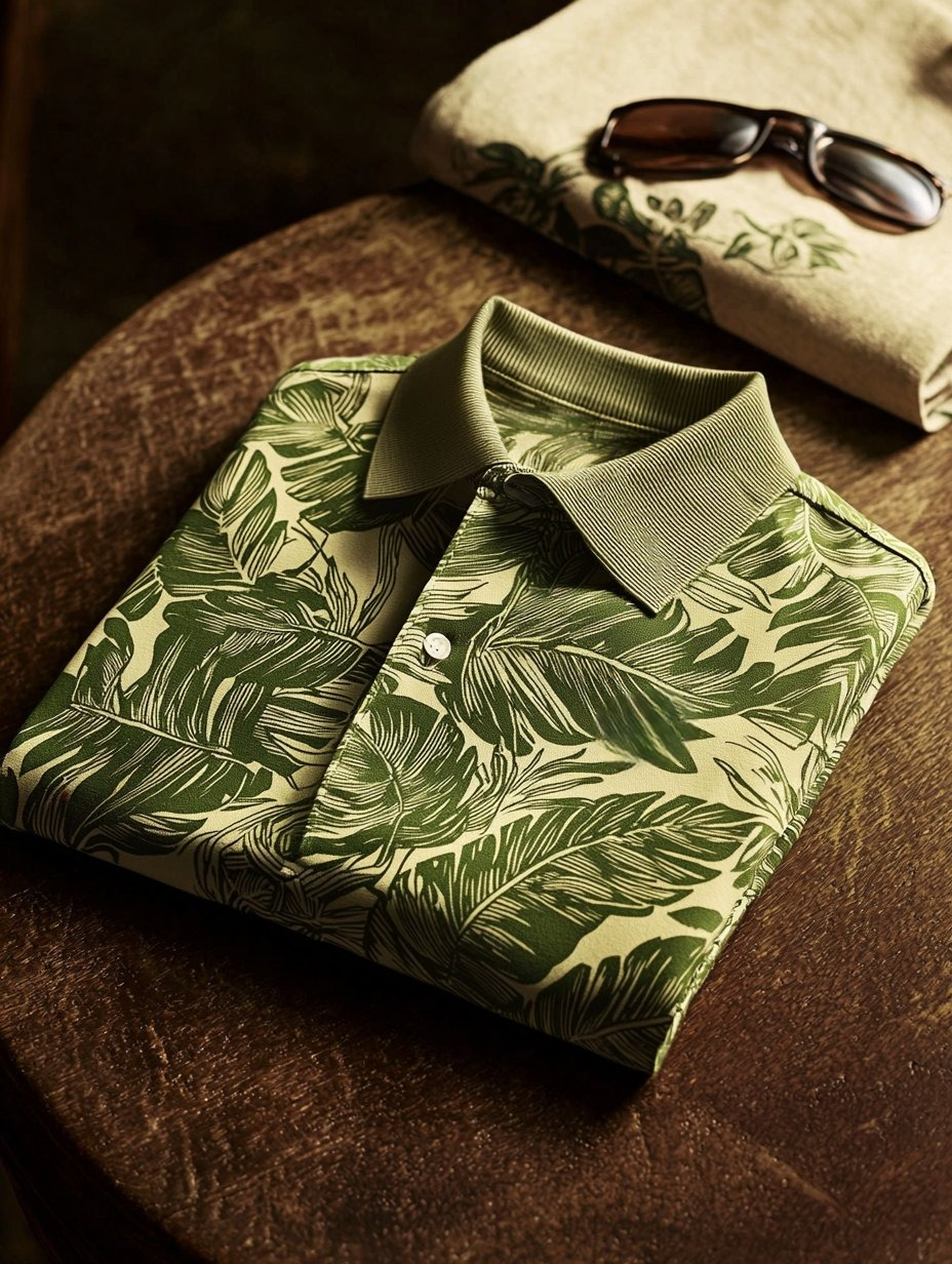 Camisa polo ejecutivo casual Button de manga corta para hombre