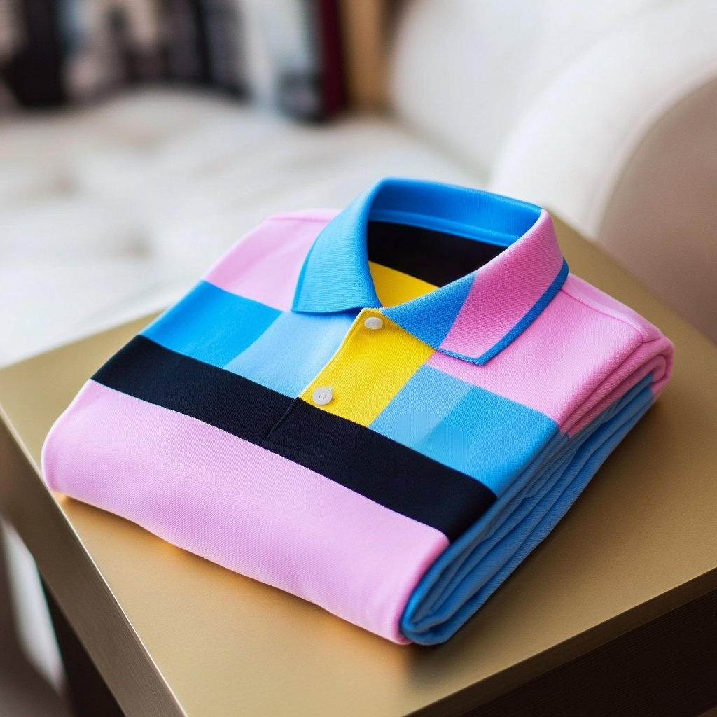Camisa polo clásico ejecutivo Logo Button de manga corta para hombre