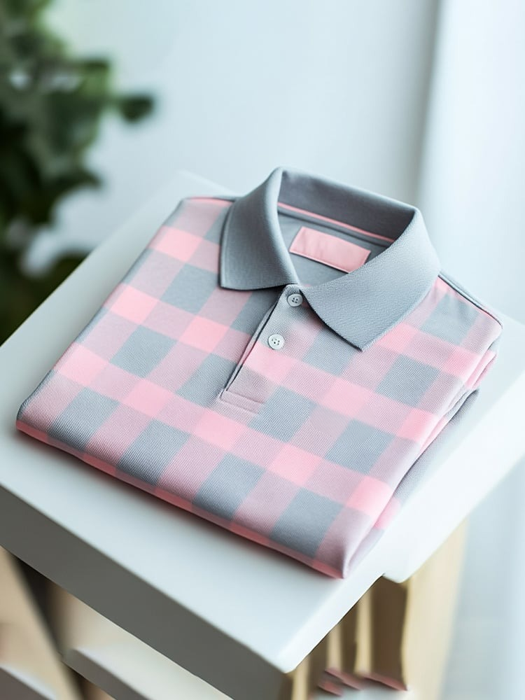 Camisa polo clásico ejecutivo Logo Button de manga corta para hombre