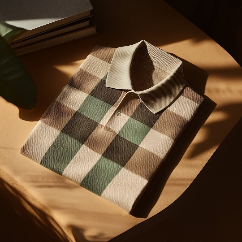 Camisa polo clásico ejecutivo Logo Button de manga corta para hombre