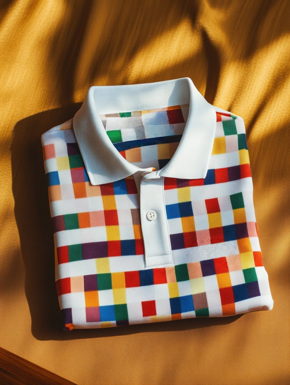 Camisa polo ejecutivo casual Button de manga corta para hombre