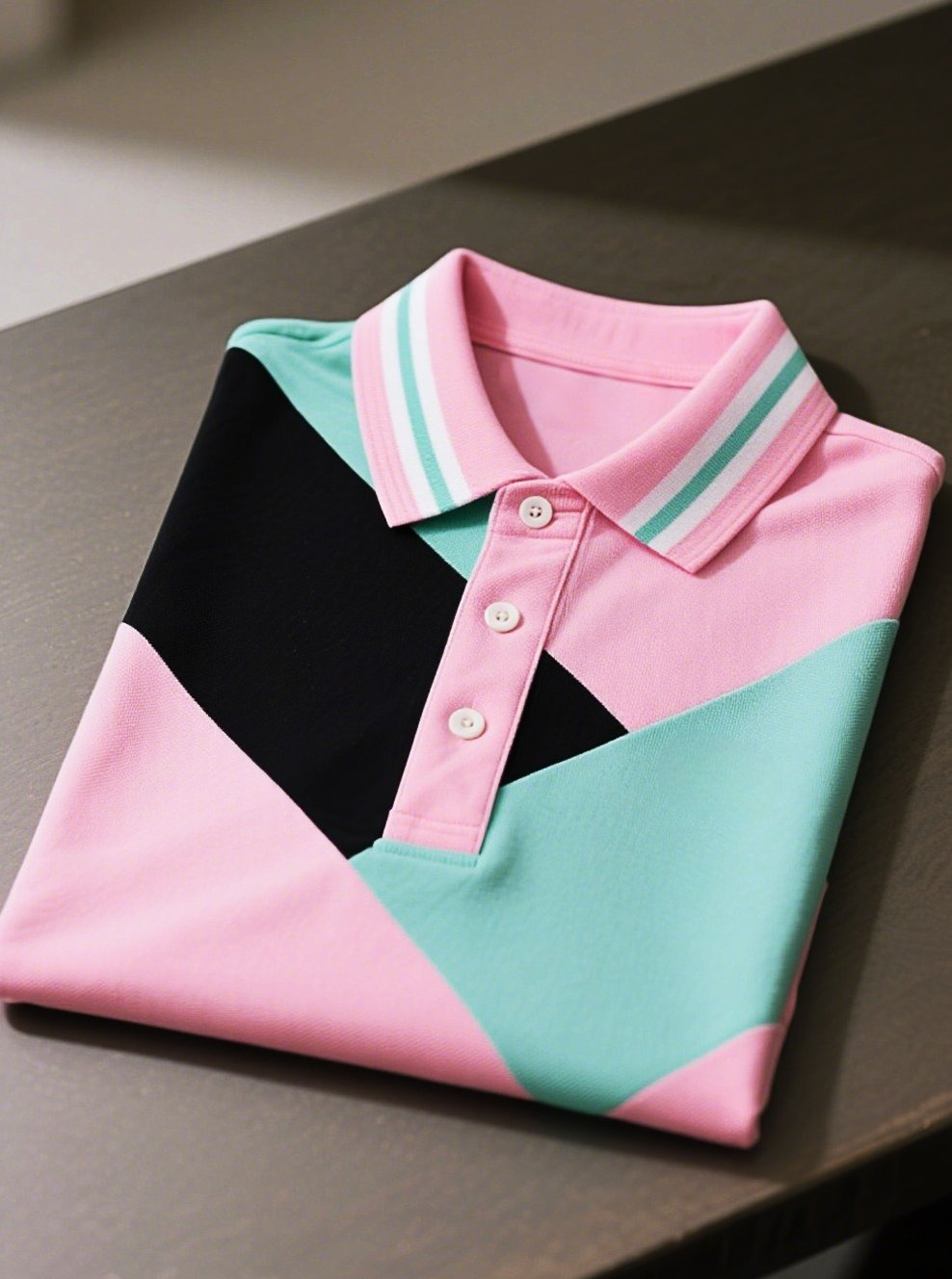 Camisa polo ejecutivo casual Button de manga corta para hombre