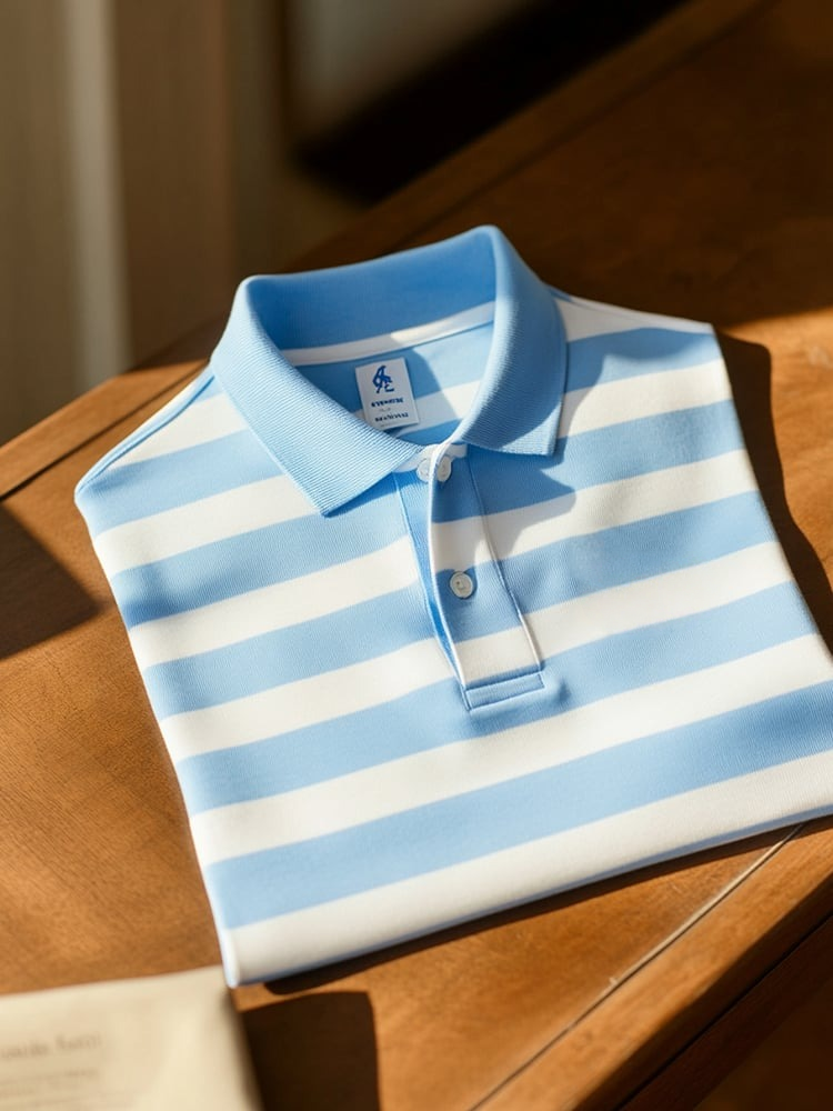 Camisa polo ejecutivo casual Button de manga corta para hombre
