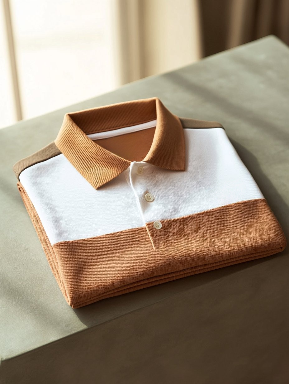 Camisa polo ejecutivo casual Button de manga corta para hombre