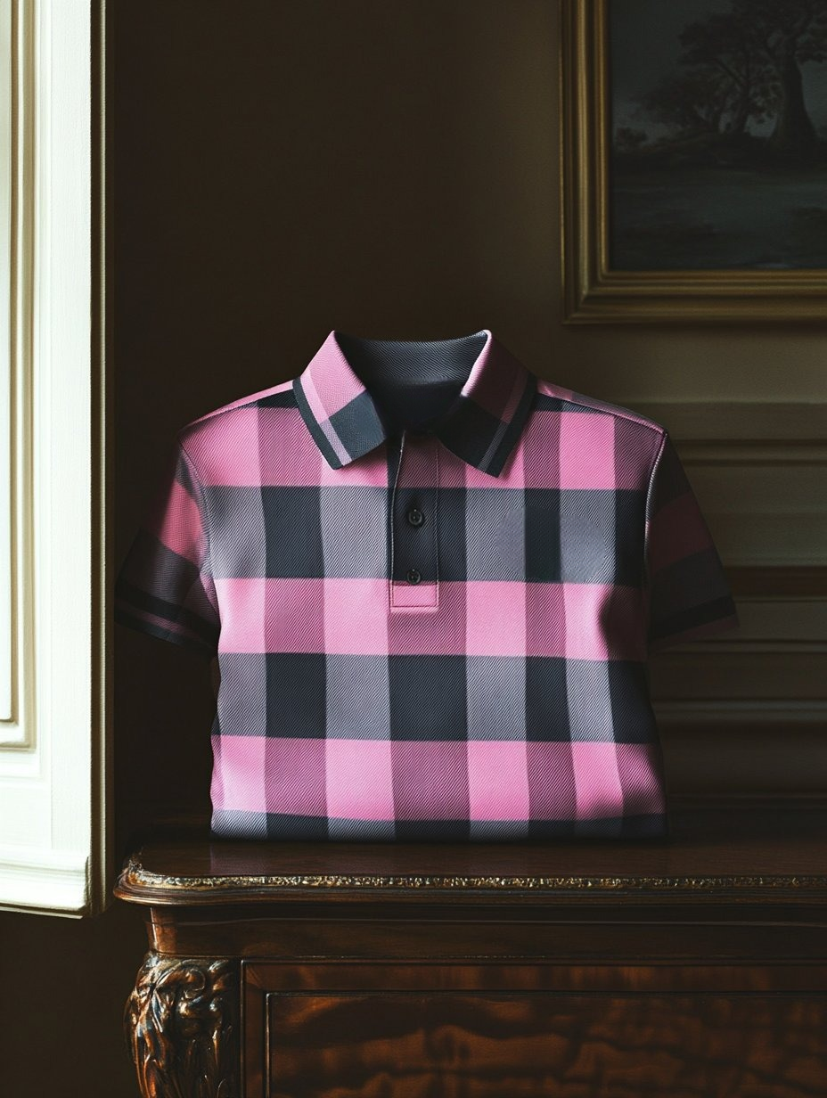 Camisa polo ejecutivo casual Button de manga corta para hombre