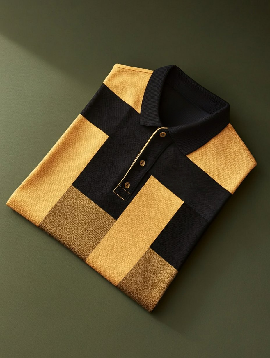 Camisa polo ejecutivo casual Button de manga corta para hombre