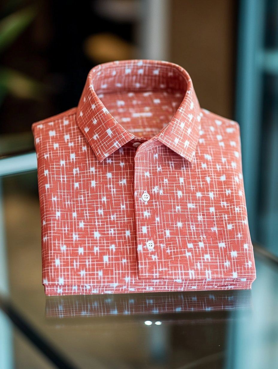 Camisa polo ejecutivo casual Button de manga corta para hombre