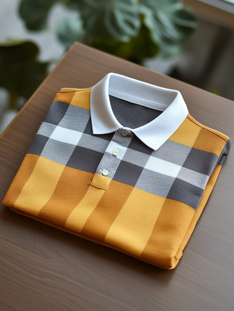 Camisa polo ejecutivo casual Button de manga corta para hombre